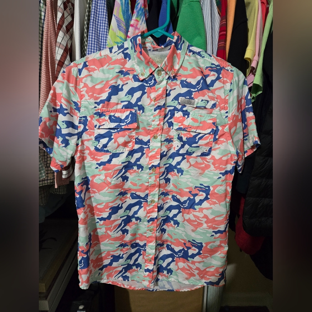 Kids Camouflage Button-Down Shirt